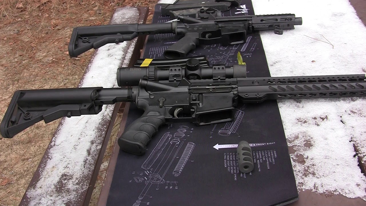 AR-15 Silent Spring system and Muzzle Brake