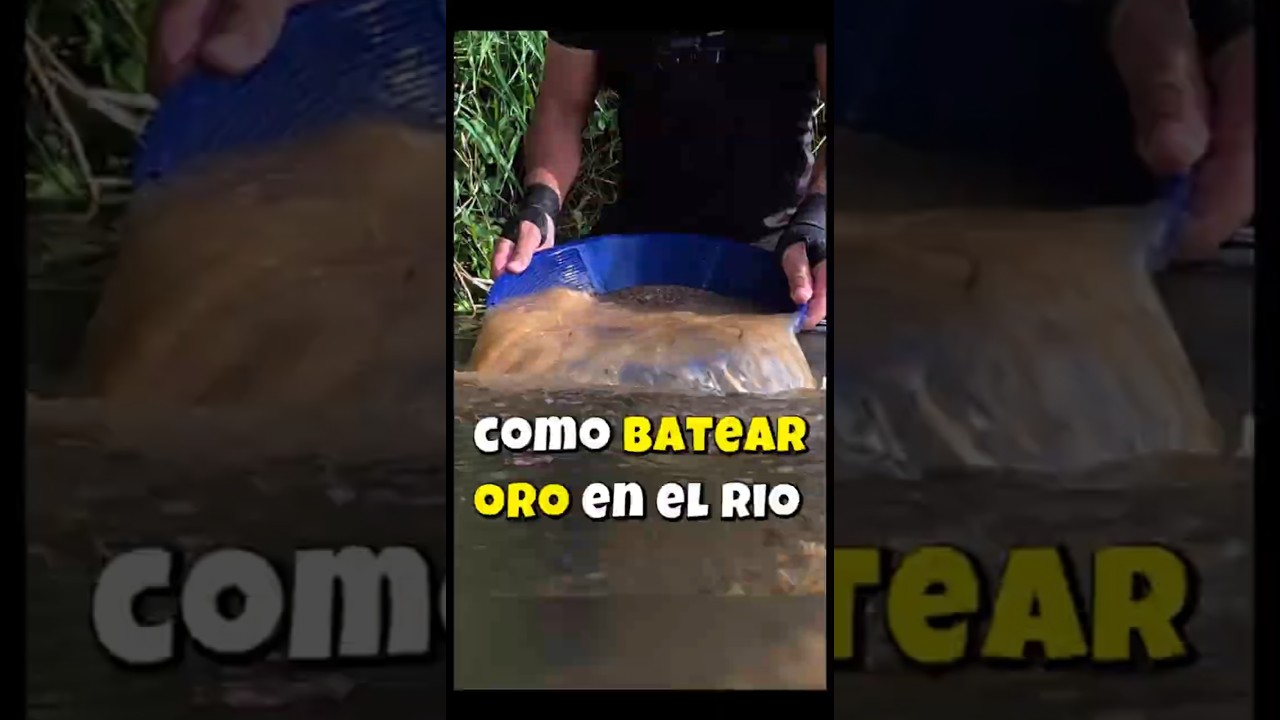 C&oacute;mo batear ORO en el r&iacute;o paso a paso ⛏️💧 #Shorts