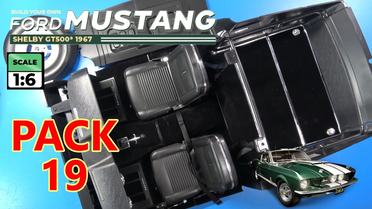 Сборка модели Shelby Mustang GT500 в масштабе 1:6 — этапы 79, 80, 81 и 82 от DeAgostini Collectib...
