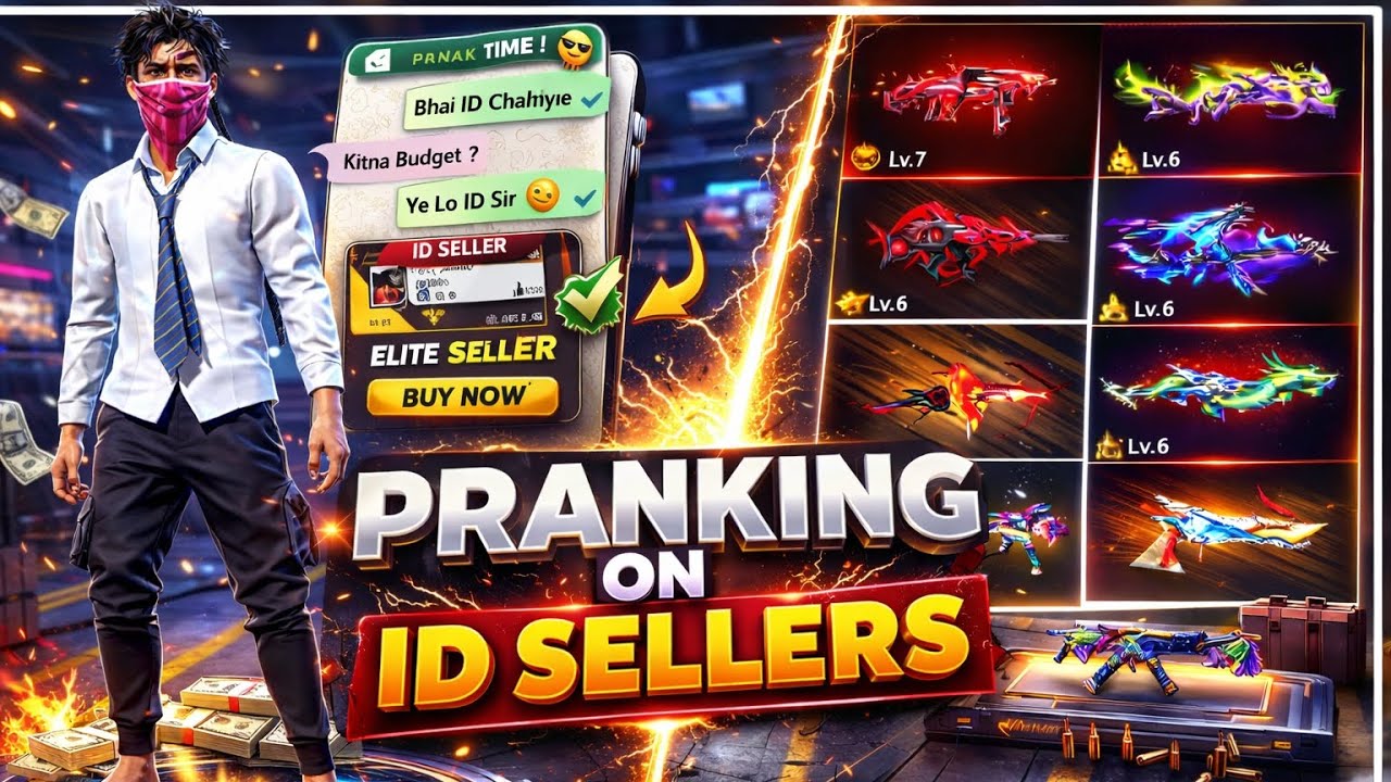 “I Pranked Free Fire ID Sellers… Their Reaction Was Crazy! 😂”