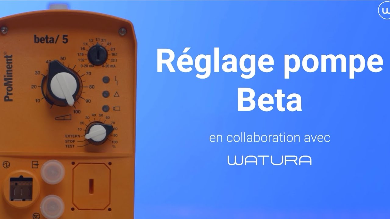 Tuto réglages pompe beta/ - ProMinent France