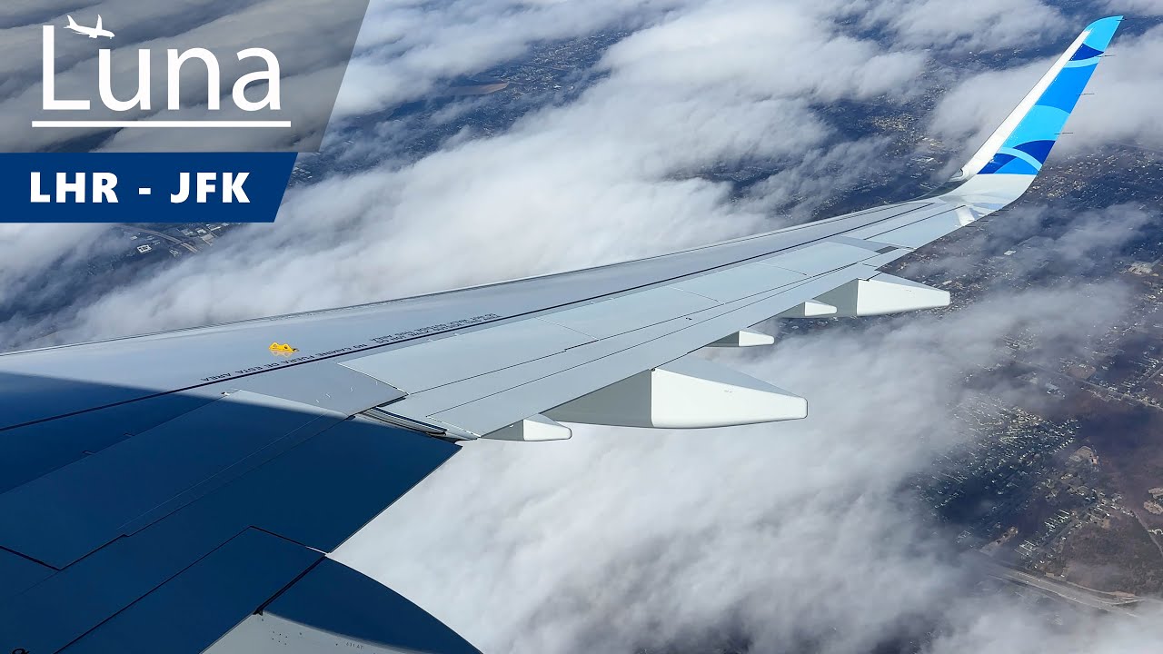 JetBlue Airways Airbus A321LR Flight From London Heathrow to New York JFK