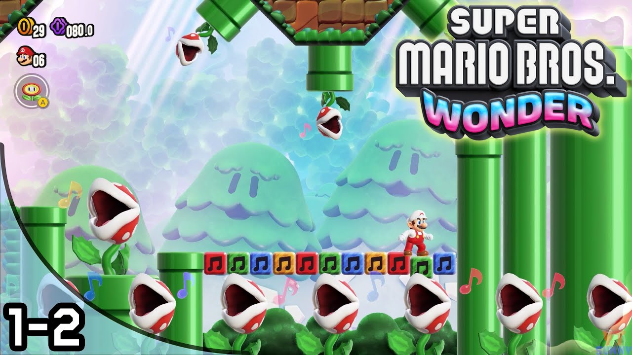 Super Mario Bros Wonder - Piranha Plants on Parade 100% (All Seeds, Coins + Secret Exit)