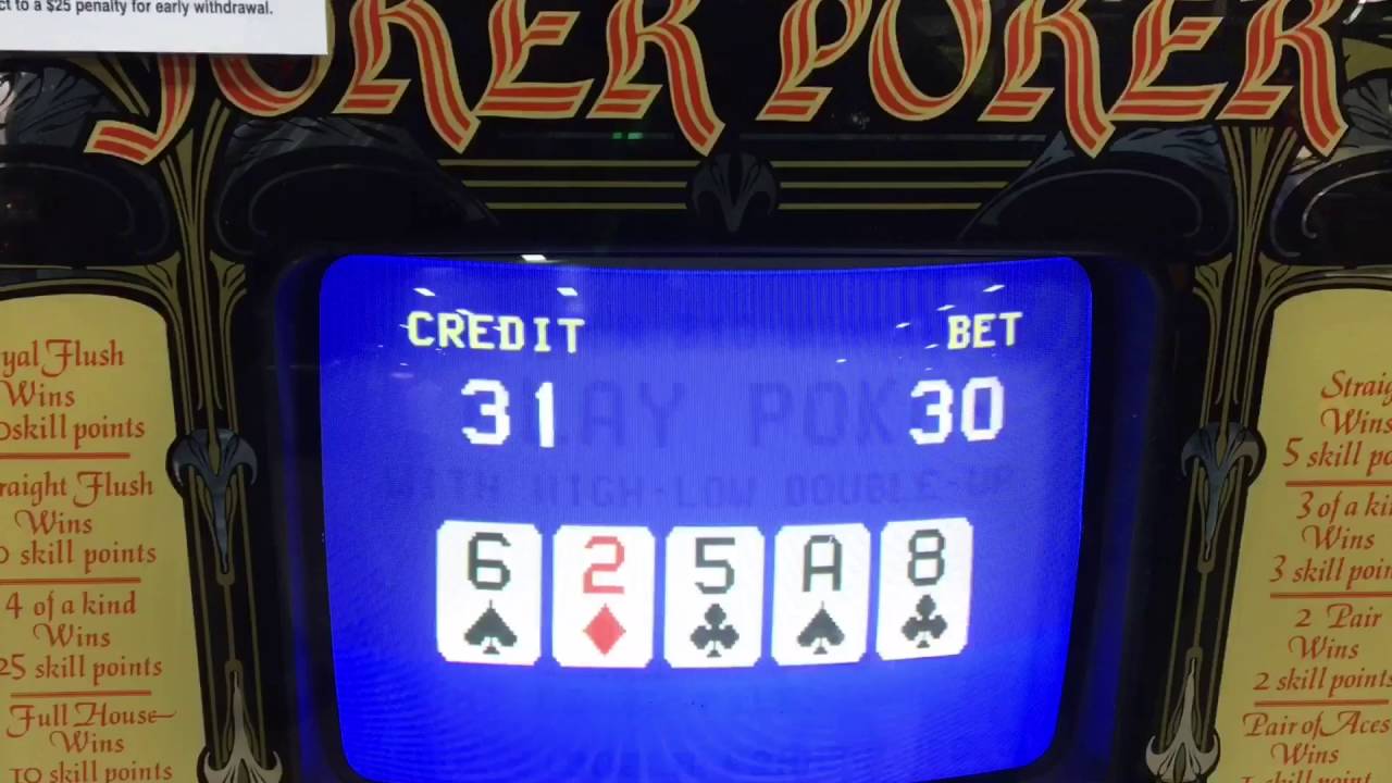 Original Joker Poker Machine Gambling Arcade Rare