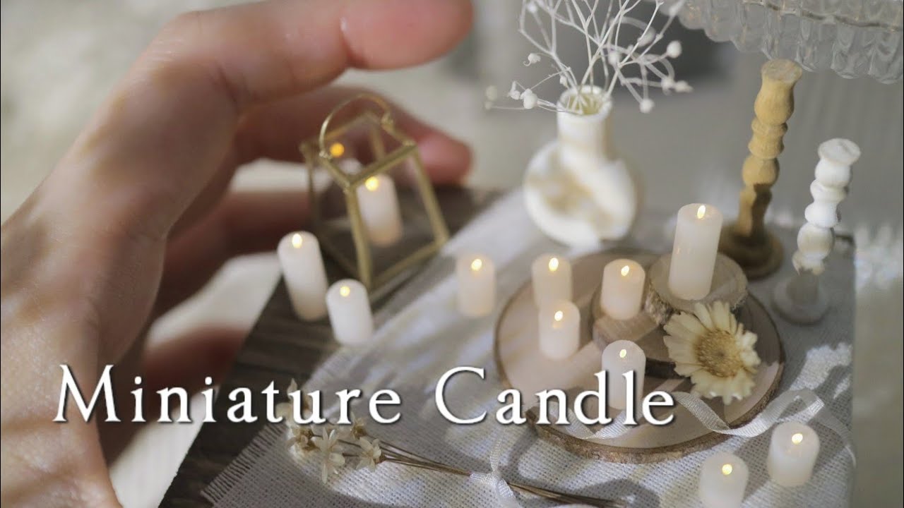 How to make |  Miniature candle that lights up | 미니어처 캔들
