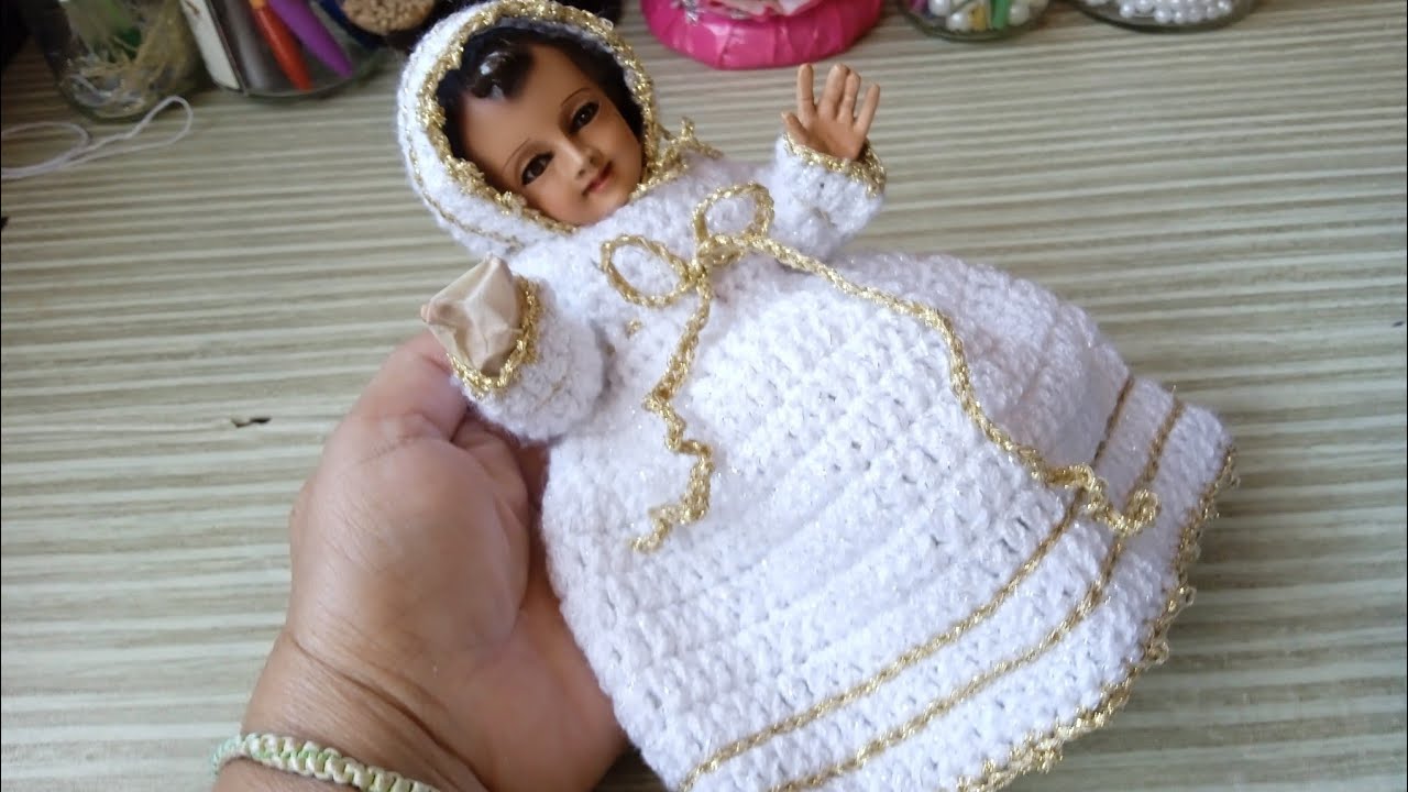 🤩 Ropón para niño Dios a crochet Paso a Paso 😍 Tutorial Fácil para Tejer‼️ Tejiendo con Hilda Rosa 🔔