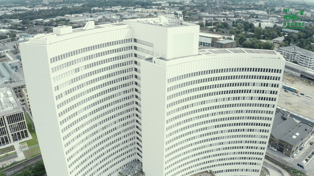 Abriss Euler-Hermes-Hochhaus | Baudokumentation | Luftbild Crew