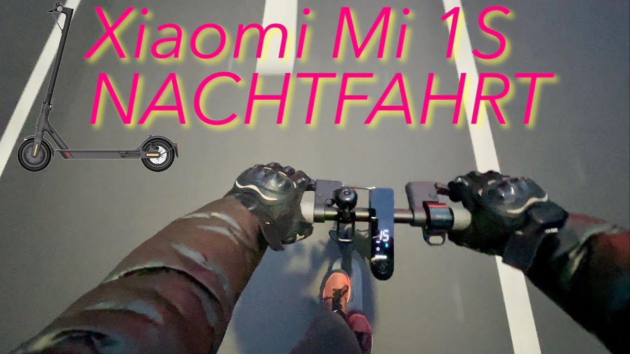 E-Scooter Fahrt bei Nacht - Ungefiltert auf dem Xiaomi Mi 1S  - Originalton