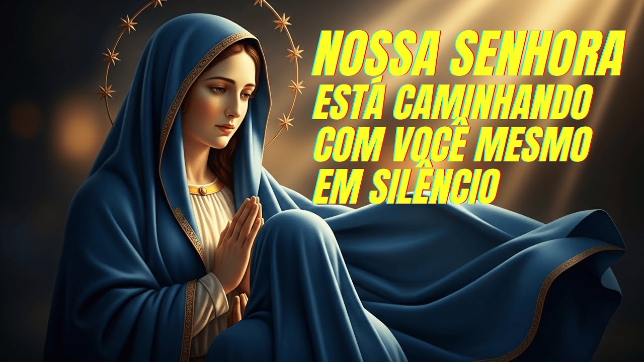 ENCONTRO DIÁRIO COM NOSSA SENHORA: ELA ESTÁ CAMINHANDO COM VOCÊ MESMO NO SILÊNCIO | ORAÇÃO DA TARDE