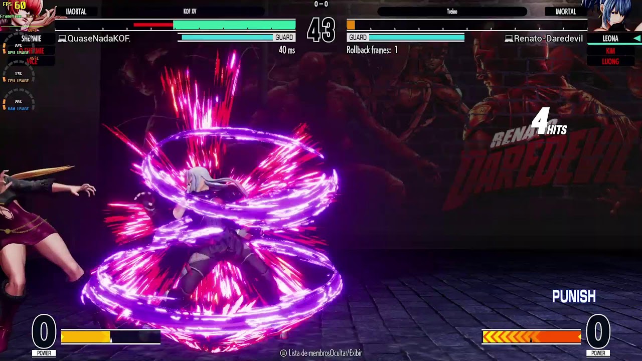 KOF XV ON MATCHS