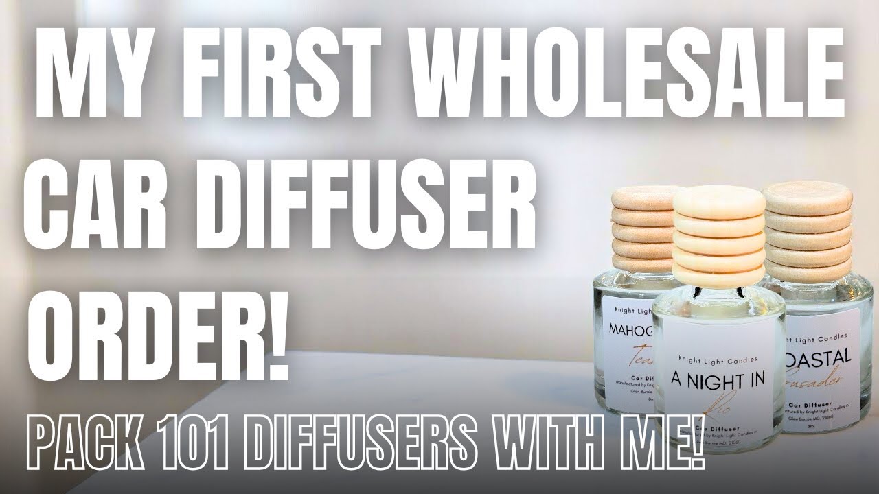 My First Wholesale Order! Packing 101 Car Diffusers!