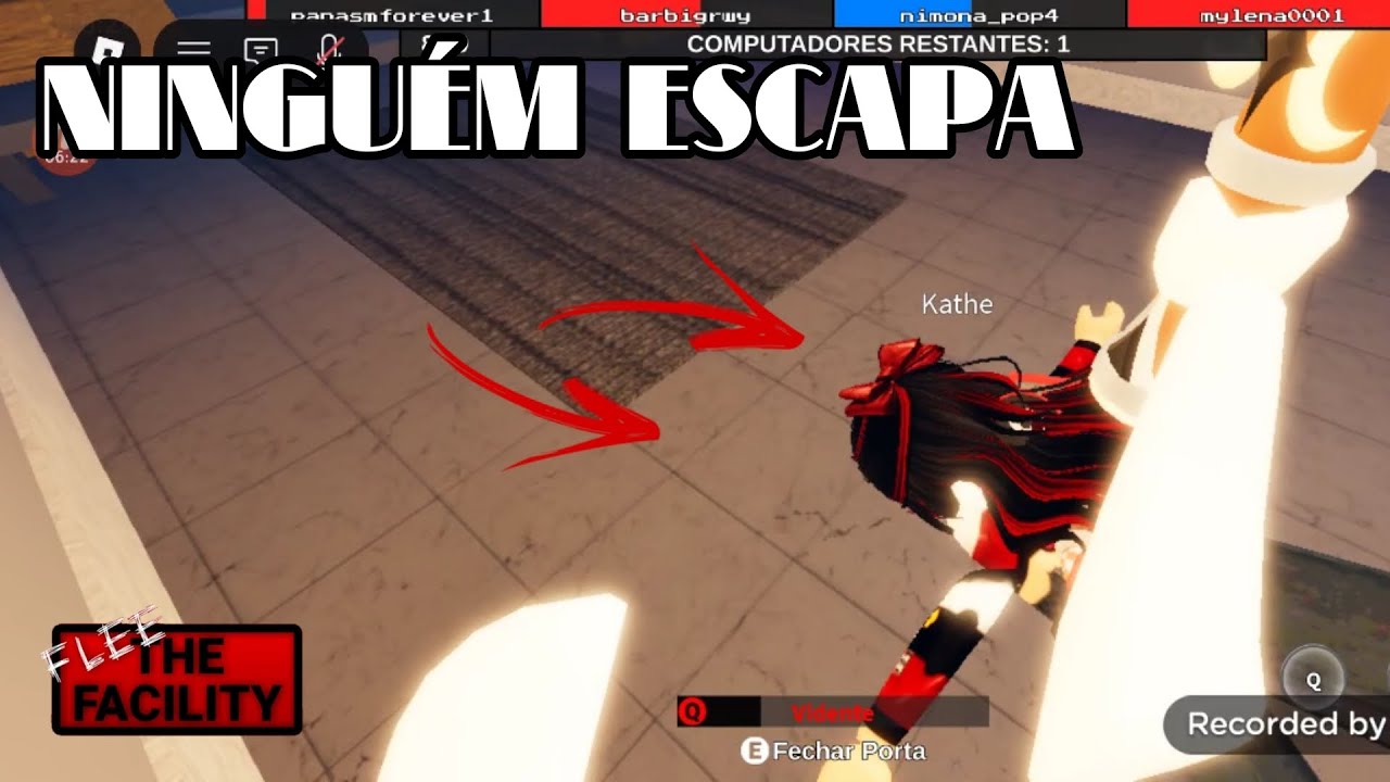 Uma partida como FERA… deu ruim? (Flee the facility)