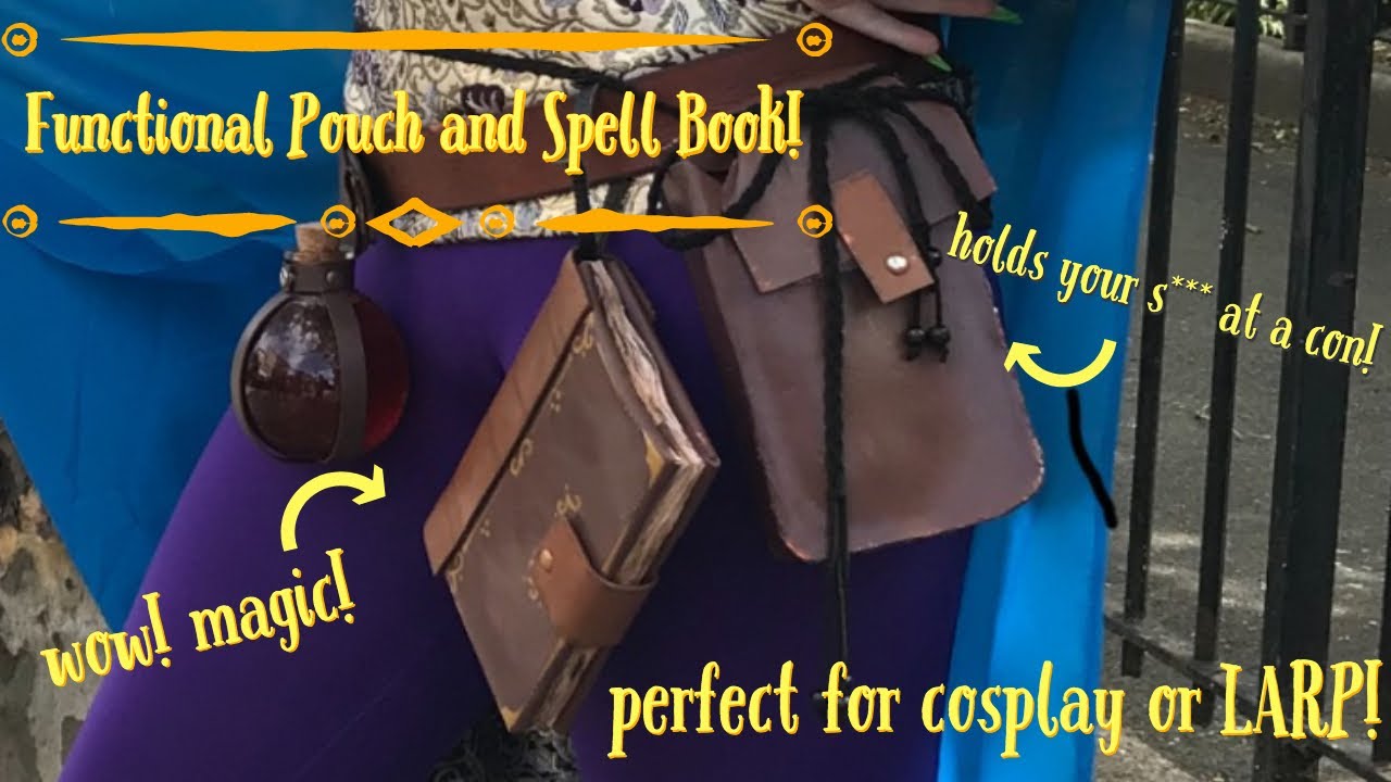 Functional Foam Pouch and Spell Book for Cosplay or Larp p. 2 | Taako Series