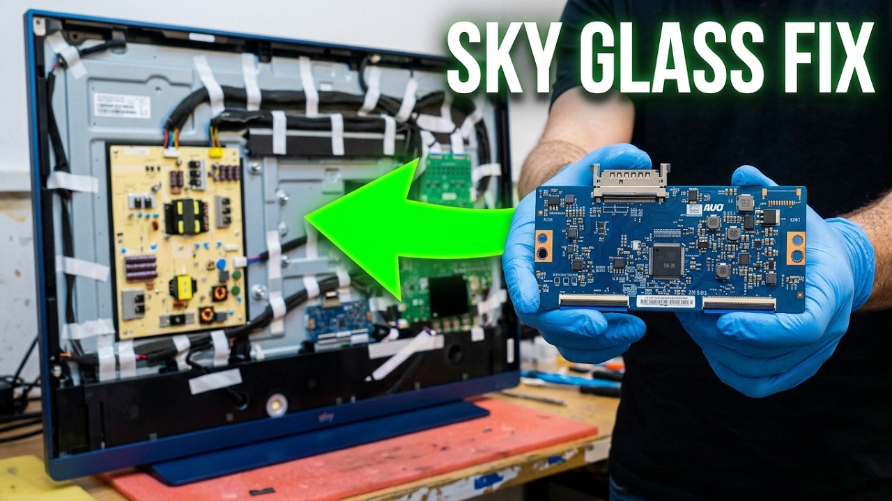 Sky Glass TV teardown and repair, no picture, but sound