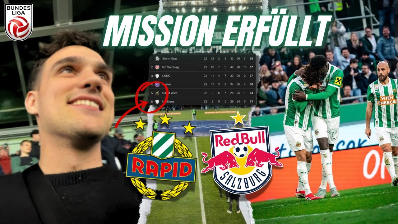 Wir sind in der Meistergruppe! 💚😱 | SK Rapid 1:0 RB Salzburg 