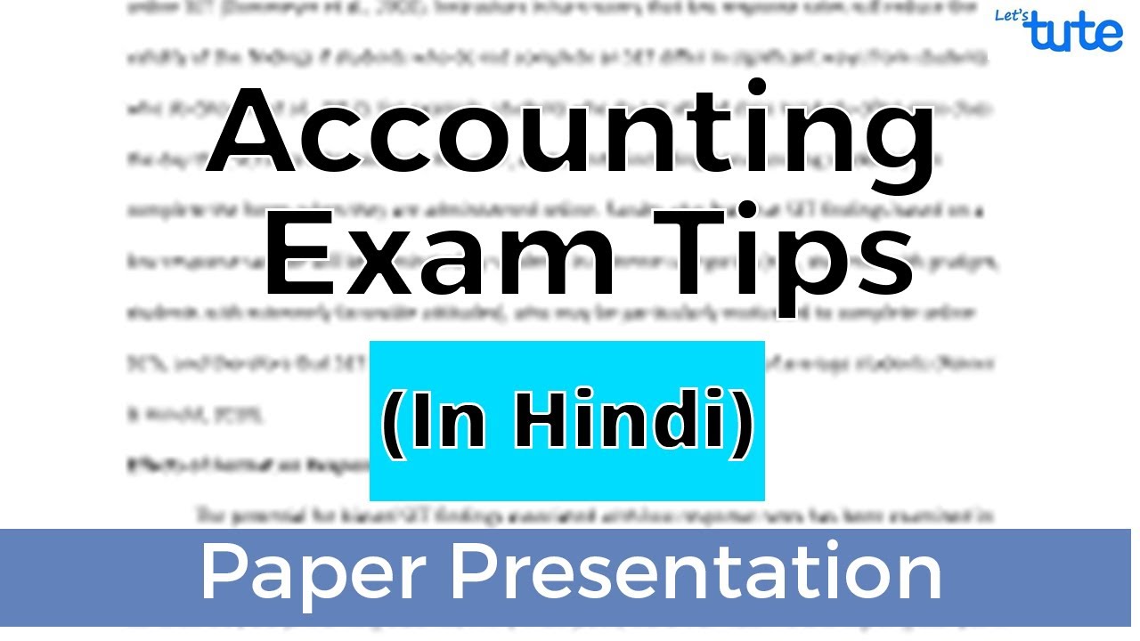 Accounts Paper Presentation Tips | Exam Tips | Class 12 | Letstute Accountancy