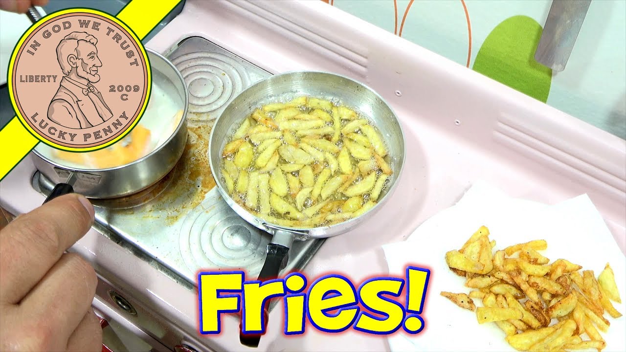Miniature French Fries - Loaded With Cheese & Bacon - Vintage Toy Kitchen