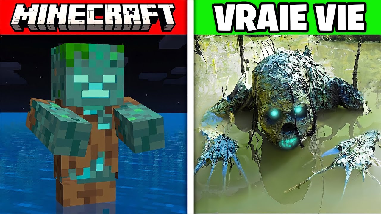 TOUT LES MOBS de MINECRAFT deviennent R&Eacute;ALISTE !