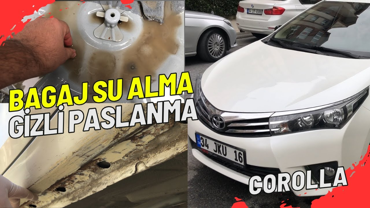 Bagaj Su Alma Sorunu Ve Gizli Paslanmalar, Lokal Boyama | Toyota Corolla E18 2015