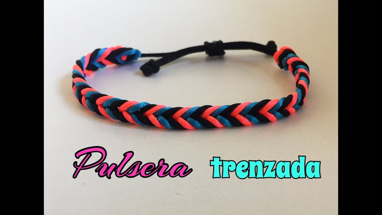 PULSERA TRENZADA con COLA DE RATÓN a SEIS CABOS.