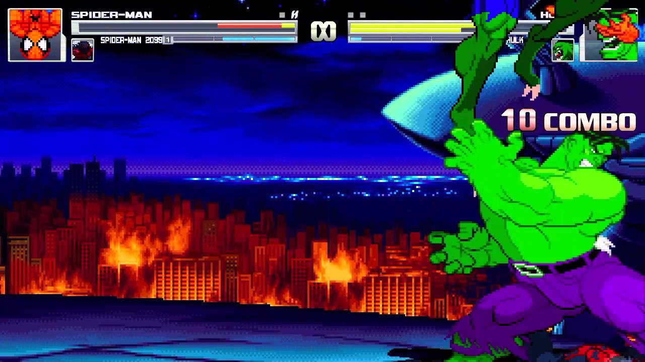 AN Mugen Request #270: Spider-Man & Spider-Man 2099 VS Hulk & Hulk 2099