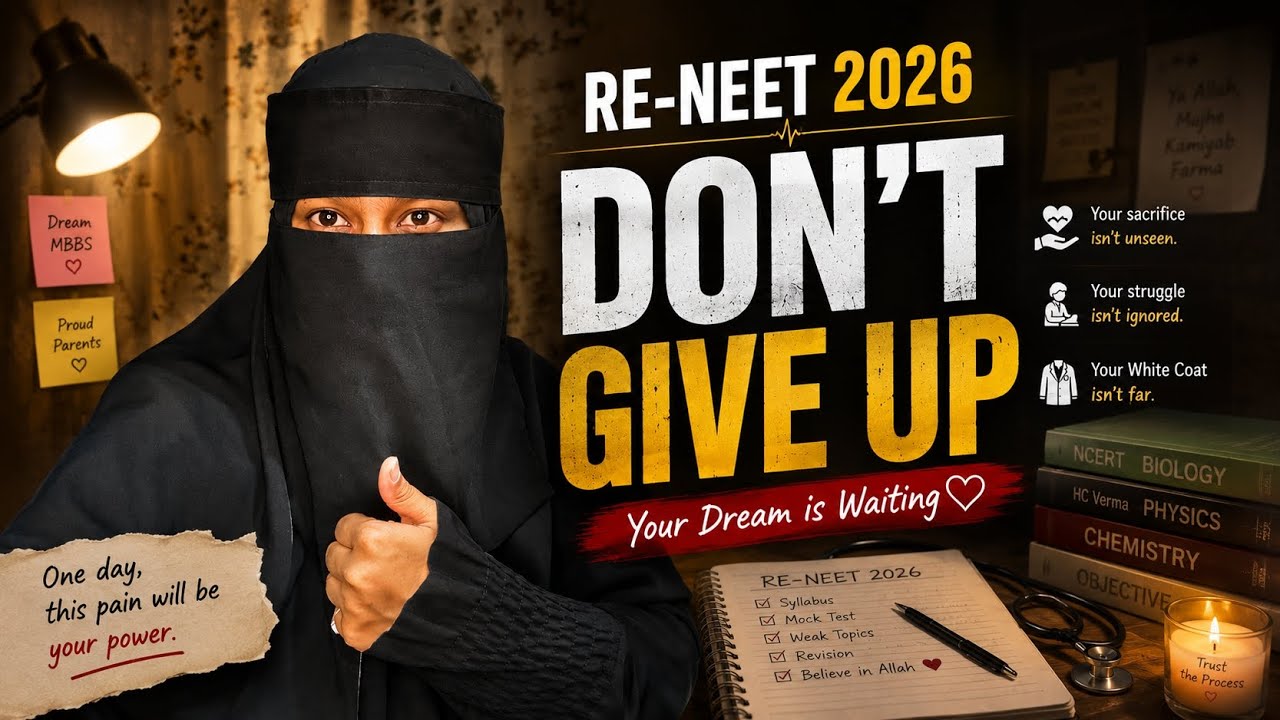 Last Days Of Re-NEET 2026😥 | Don't Give Up 💪 | HijabiMedHustle