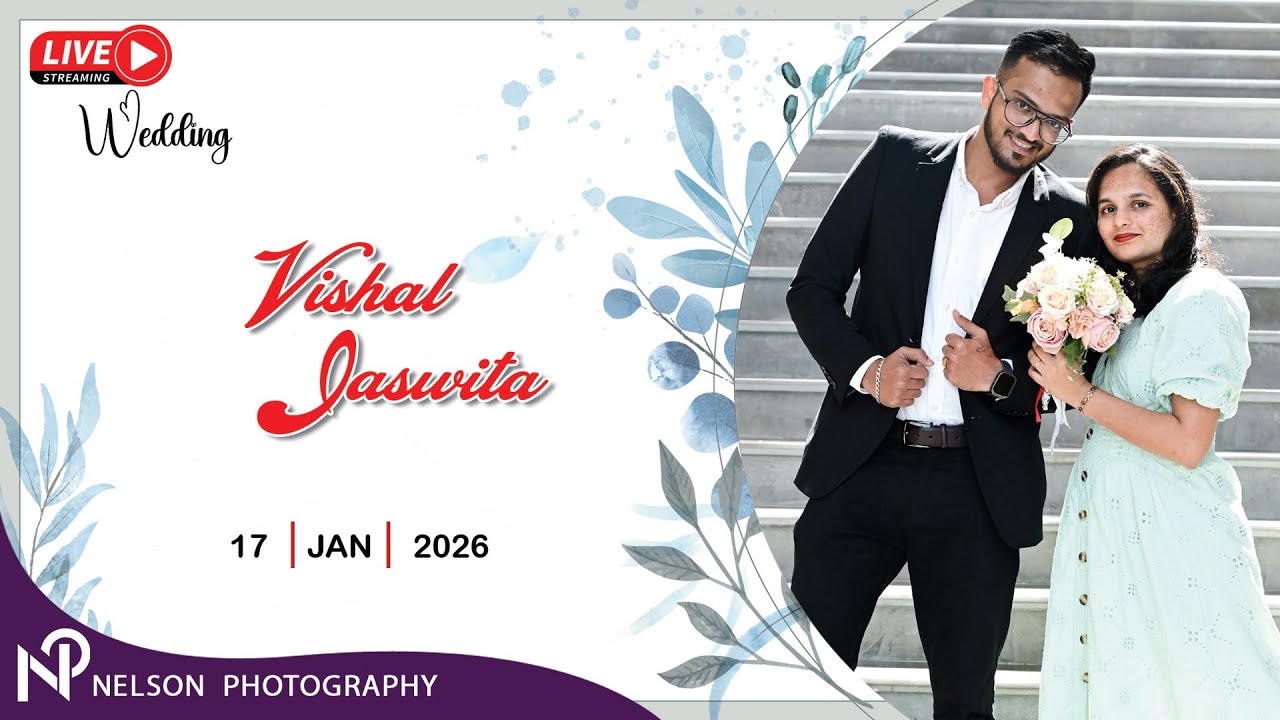 VISHAL-JASWITA,  Wedding Ceremony Watch LIVE by #NelsonPhotographyMangalore