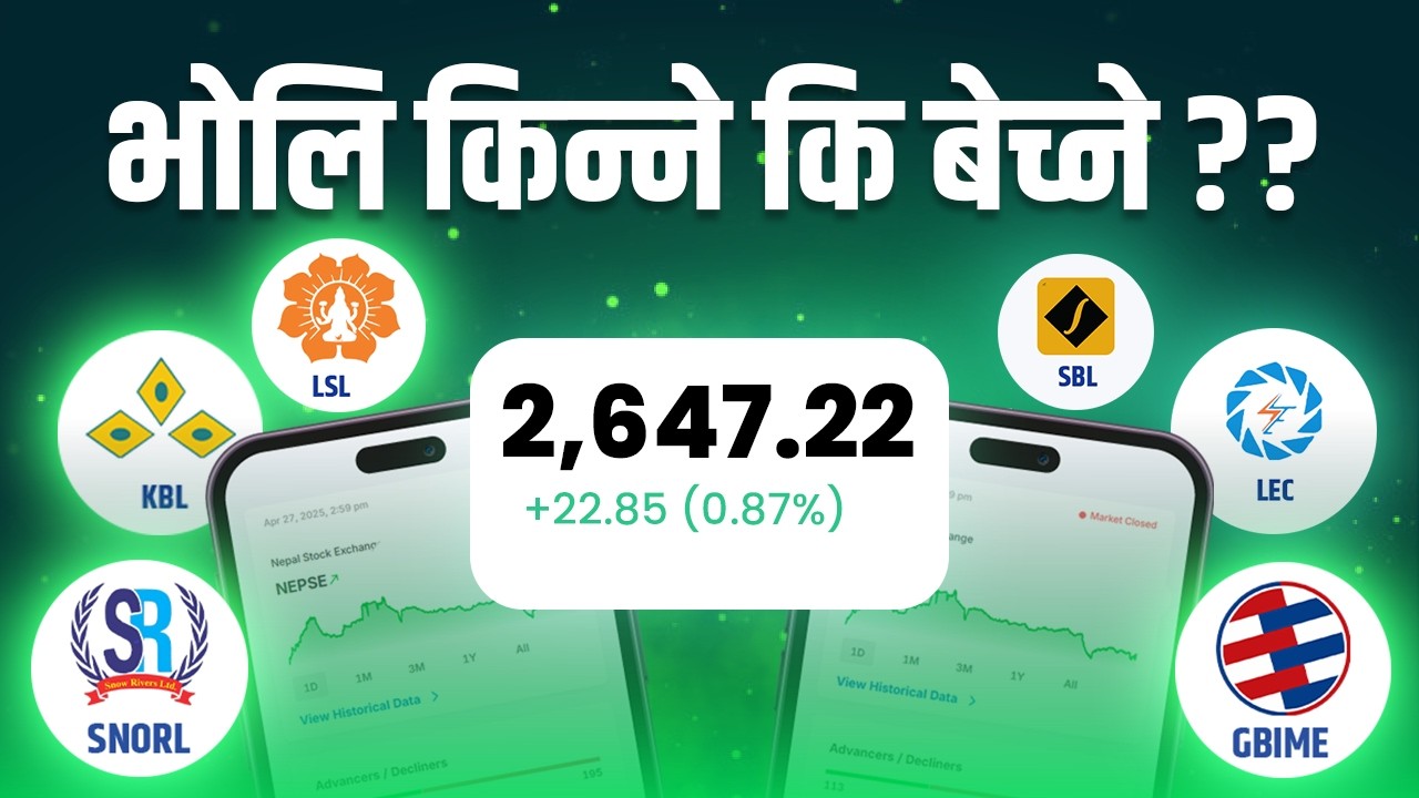 आजको NEPSE Analysis: बजारको Trend, Support र Resistance