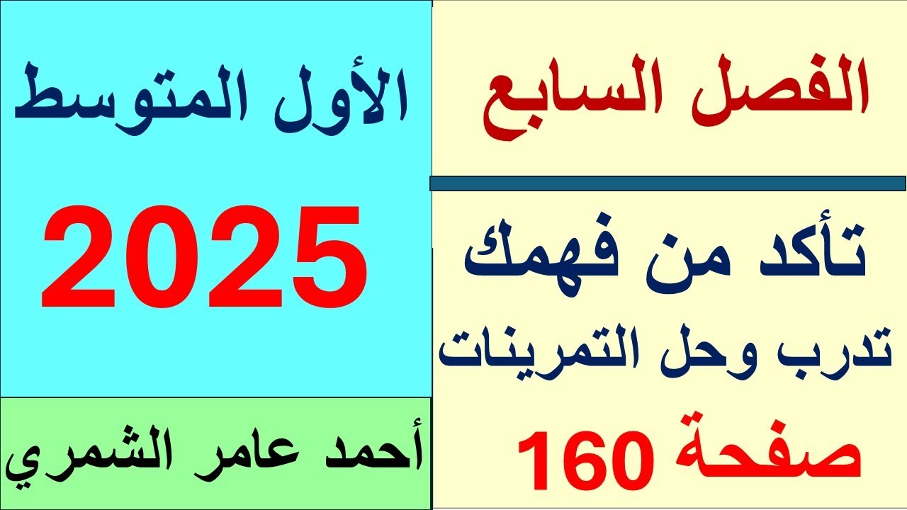 رياضيات الأول المتوسط صفحة 160 / تأكد من فهمك و تدرب وحل التمرينات صفحة 160
