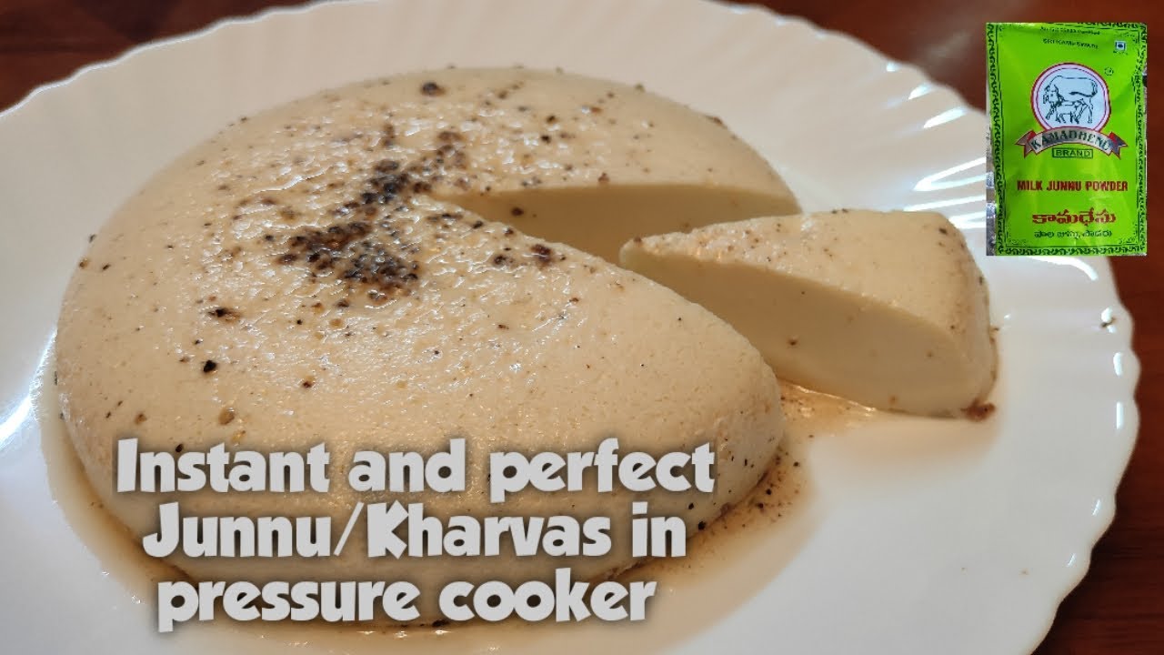 Kharvas | Junnu | Kharvas recipe without colostrum milk in pressure cooker | Instant Junnu in cooker