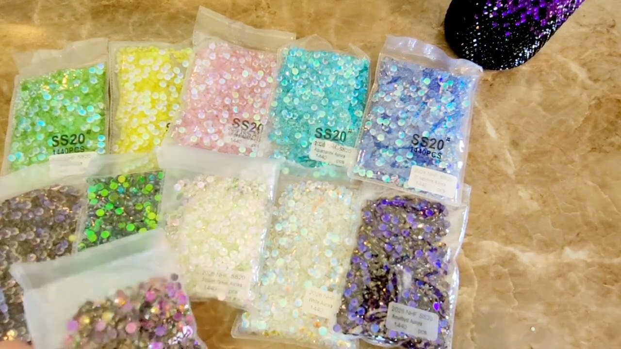 Different Styles of Glass Nonhotfix Rhinestones