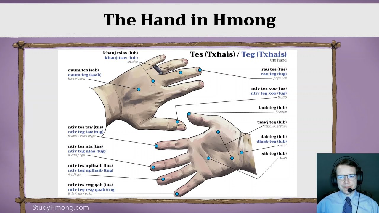 The Hand in White and Green Hmong