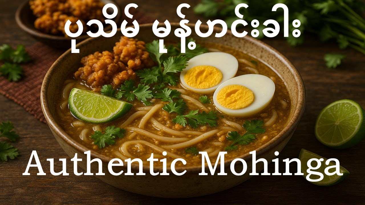 Authentic Mohinga Recipe | Traditional Burmese Fish Noodle Soup