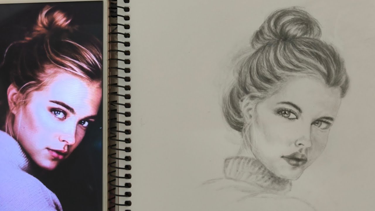 Pencil Drawing/Draw Face and Eyes@yindrawing-f7m 