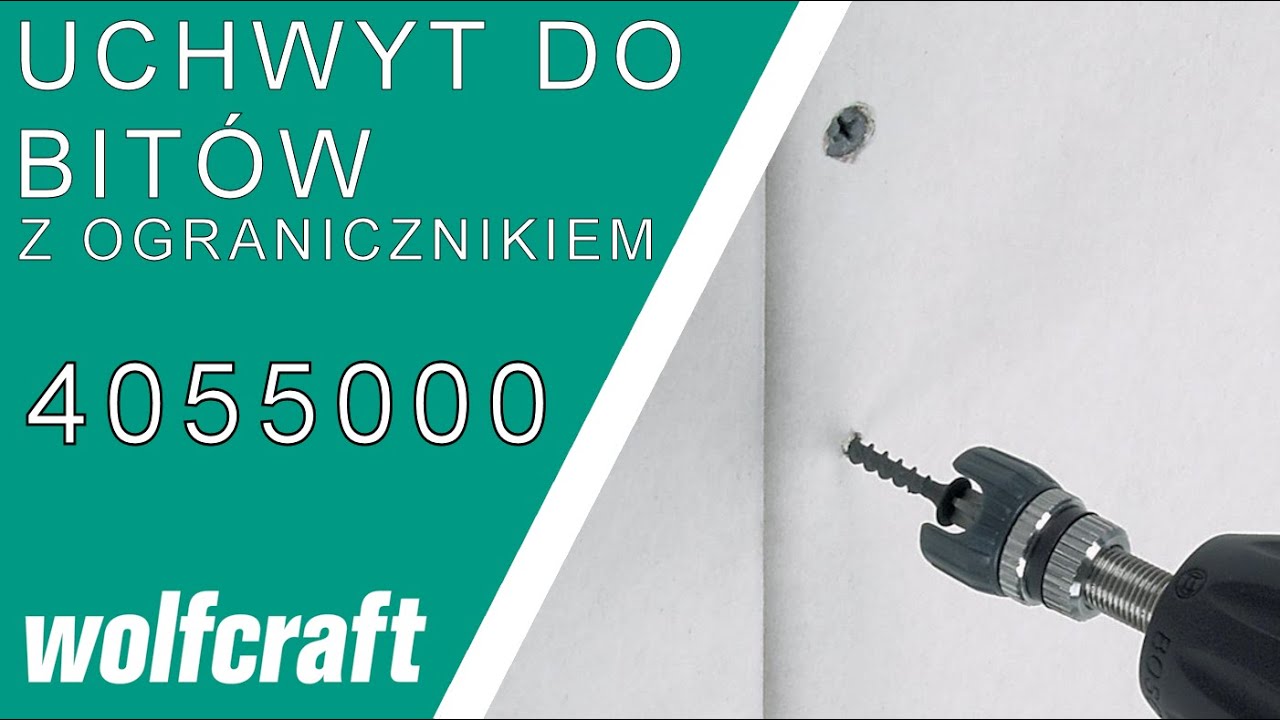WOLFCRAFT 4055000 Uchwyt do bit&oacute;w z regulacją głębokości wkręcania