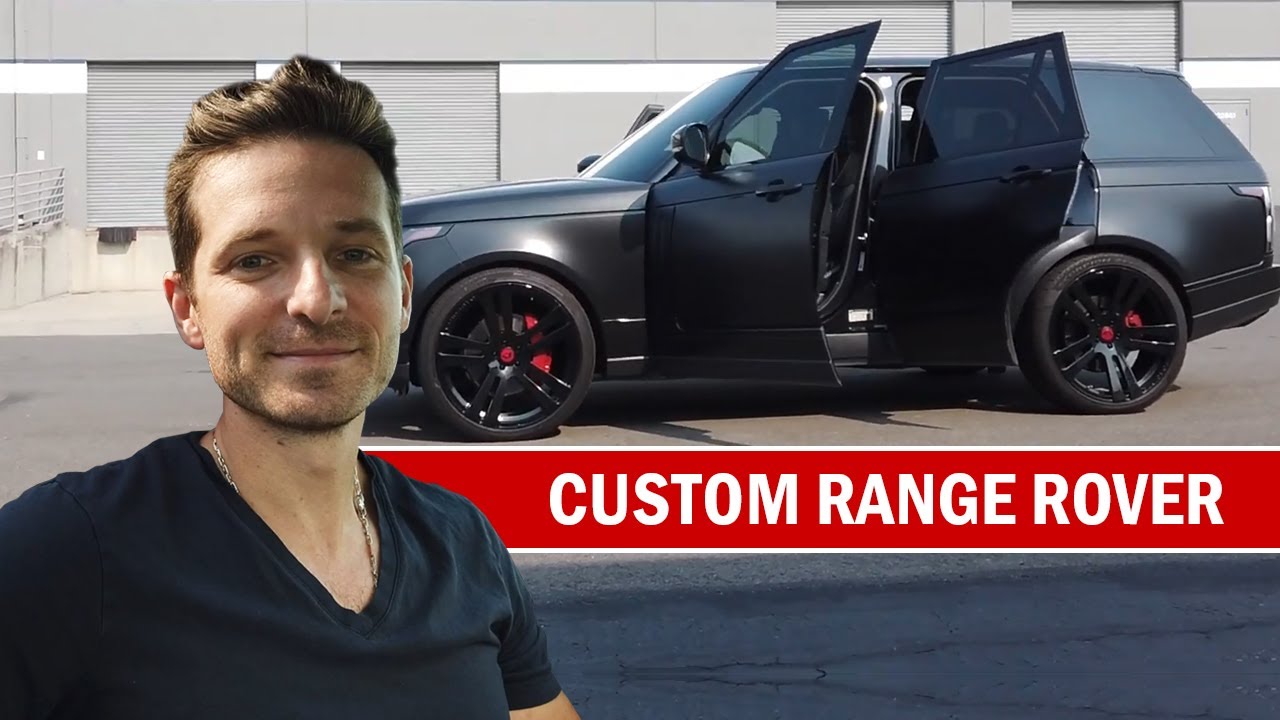 RANGE ROVER CUSTOM | Оклейка кузова матово-чёрной плёнкой Murdered Out с выхлопной системой Quick...