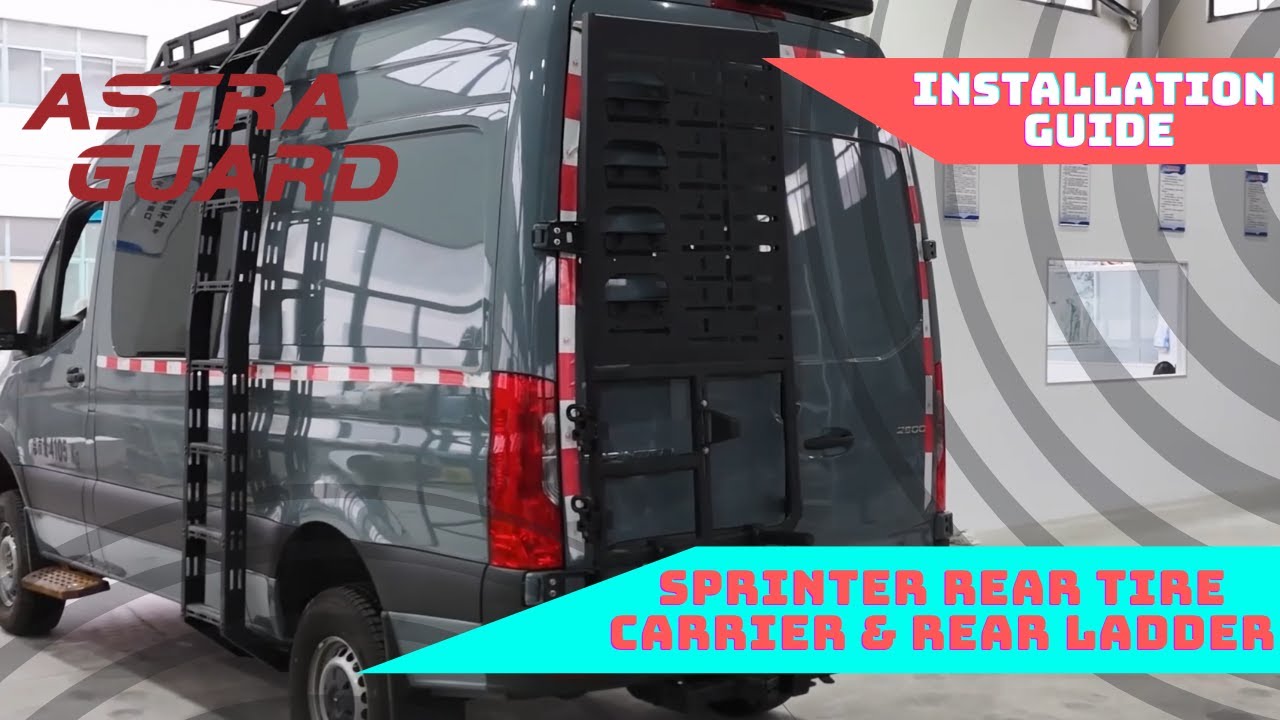 VANNCAMP Sprinter Rear Tire Carrier & Rear Ladder Installation
