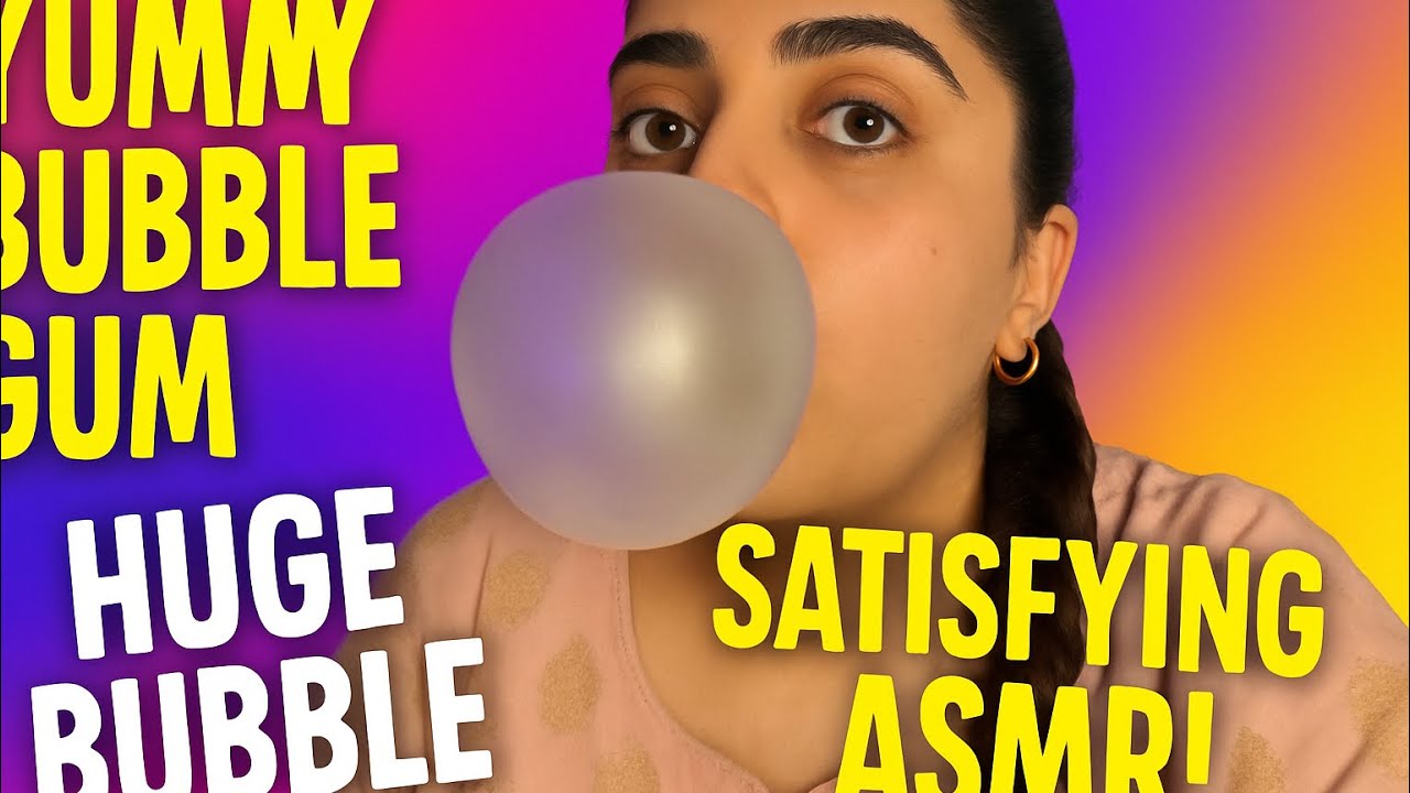 Bubble Gum ASMR | Satisfying Chewing Sounds | Relaxing Mouth Sounds for Sleep & Focus