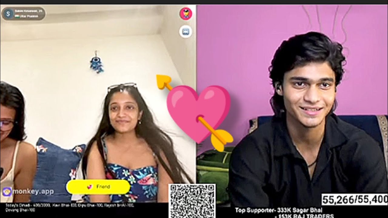 Meet beautiful and hot 🔥 girls again 🧚🧚 on monkeychat videos | cute conversation  |  Duleswar 000
