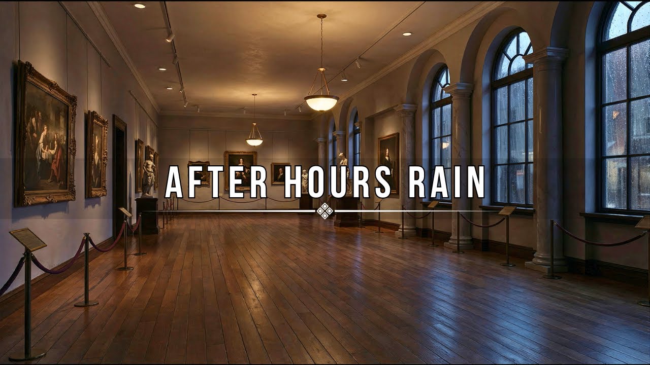 Rain Inside a Closed Museum 🌧️ After Hours Calm (10 Hours)