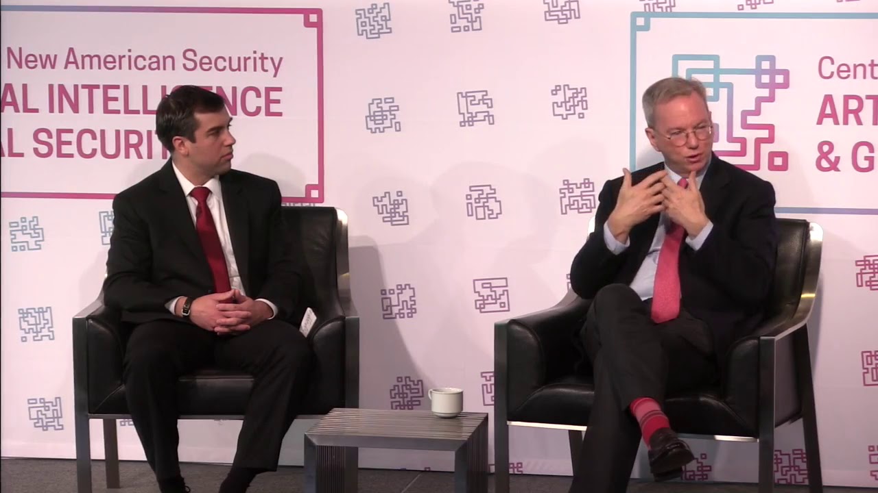 Eric Schmidt Keynote Address - Artificial Intelligence and Global Security Summit