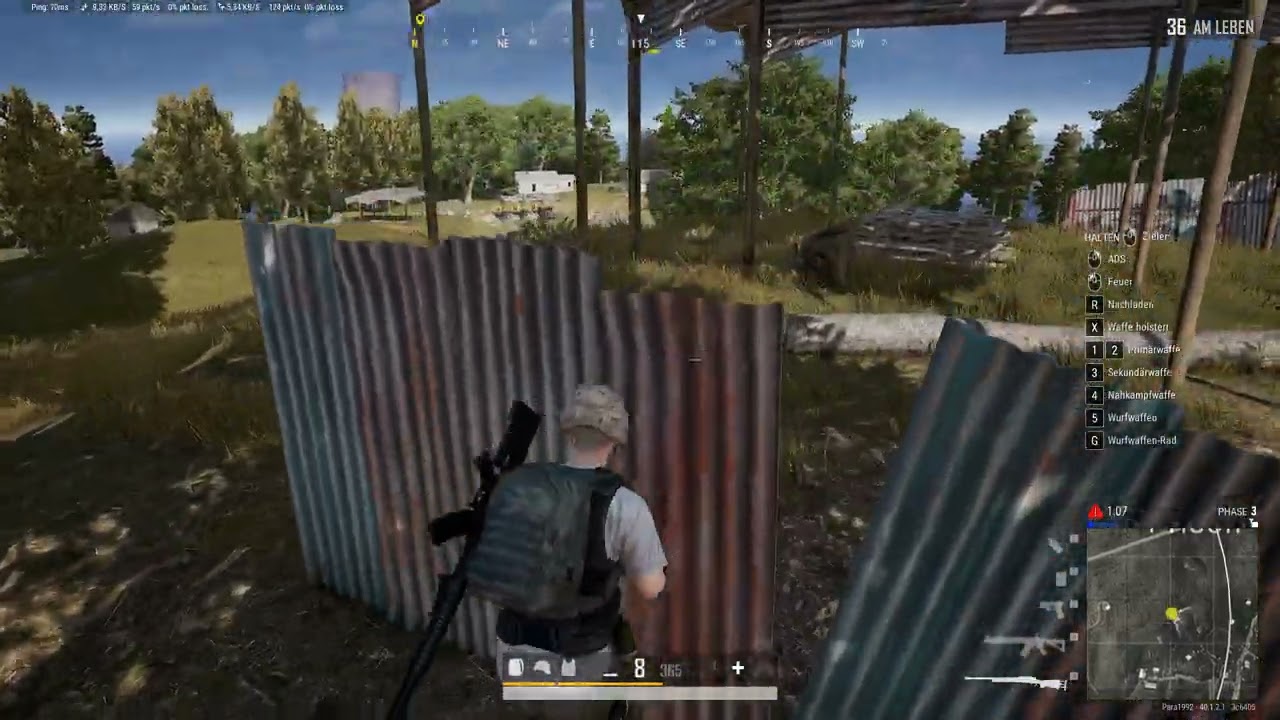 sniper shot on field pubg