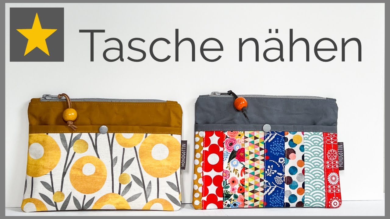 süße kleine Tasche für Dies und Das nähen, DIY Anleitung für ein Täschchen mit Reißverschluss