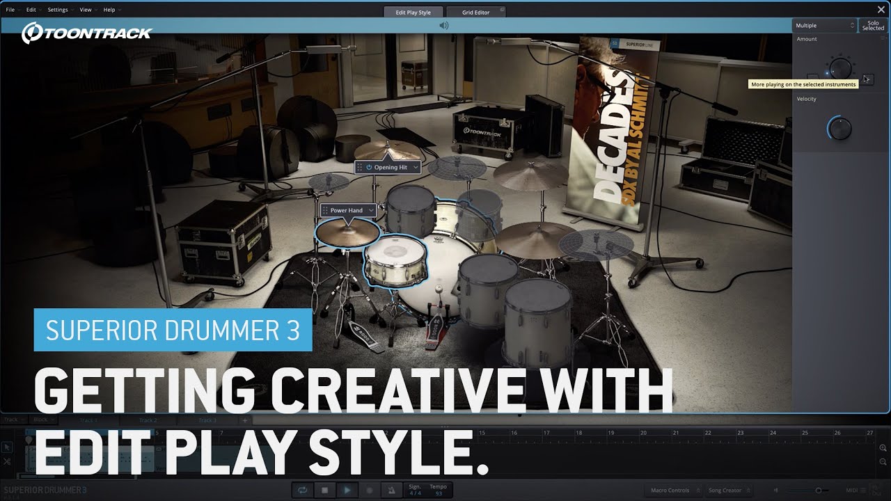 Getting Creative with Edit Play Style in Superior Drummer 3