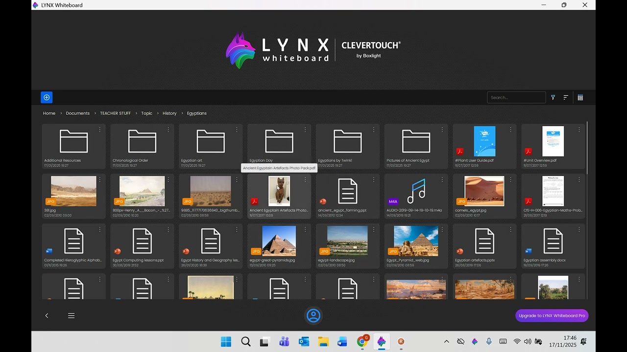 LYNX Whiteboard Tutorials | Opening files