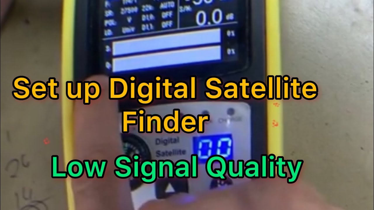 How to use the Digital Satellite Finder/ troubleshoot the low signal quality of NileSat