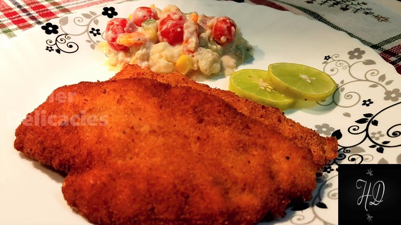 Schnitzel | Chicken schnitzel recipe | How to make schnitzel at home