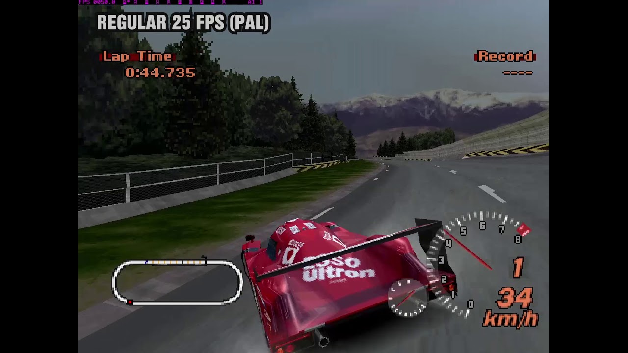 GT2 - 25 vs 50 fps Physics Test