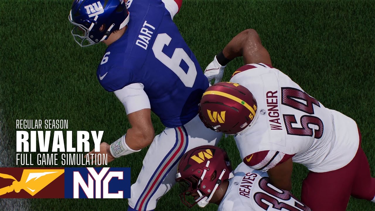 Commanders vs. Giants | 2026 Rivalry Game | Madden NFL 26 Simulation