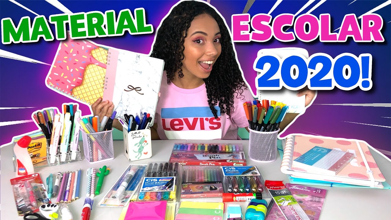 MEU MATERIAL ESCOLAR COMPLETO!!!